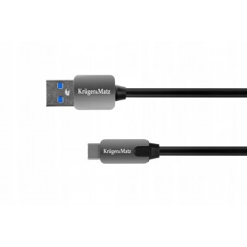 LECHPOL KM0348 Kabel USB wtyk 3.0V - wtyk typu C 5G 1m Kruger&Matz