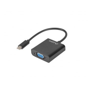Adapter USB CM - VGA F 15cm czarny