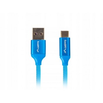LANBERG CA-USBO-22CU-0005-BL Lanberg Kabel Premium Quck Charge 3.0 ,USB-C(M) - A(M) 0,5m Niebieski