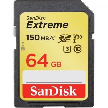 Karta pamięci Extreme SDXC 64GB 150/60 MB/s V30 UHS-I U3