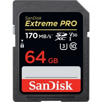 Karta pamięci Extreme Pro SDXC 64GB 170/90 MB/s V30 UHS-I U3