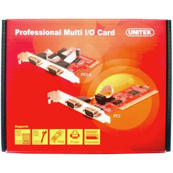 UNITEK Y-7504 Unitek Kontroler PCI-E, 2x RS-232, Y-7504