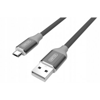 UNITEK Y-C4026AGY Unitek Kabel USB - microUSB 2.0 Gray, Y-C4026AGY