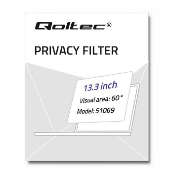 QOLTEC 51069 Qoltec Filtr prywatyzujący RODO do MacBook Pro Touch Bar (2016-2018) 13.3