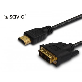 Kabel CL-10M HDMI-DVI 1,5 m Savio