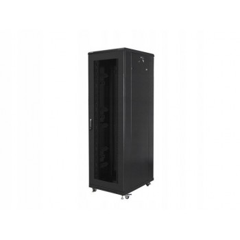 LANBERG rack cabinet 19inch free-standing 42U/800x800 self-assembly flat pack with mesh door black