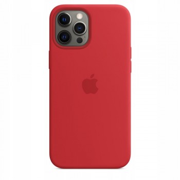 APPLE iPhone 12 Pro Max Silicone Case with MagSafe - PRODUCT RED