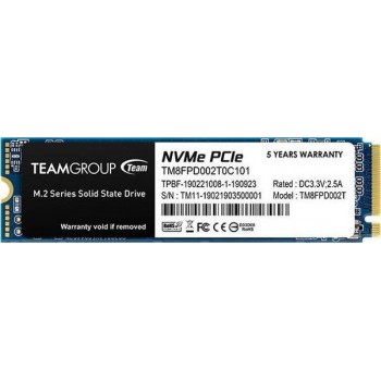 TEAM GROUP MP33 Pro 2TB PCIe Gen3 x4 NVMe M.2 SSD 2100/1700 MB/s