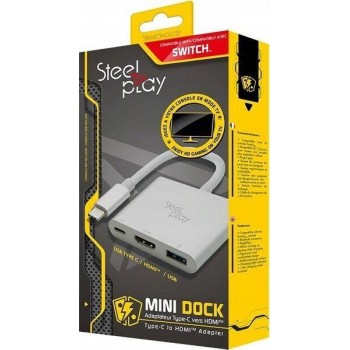 STEELPLAY Mini Dock USB C to HDMI Adapter Switch