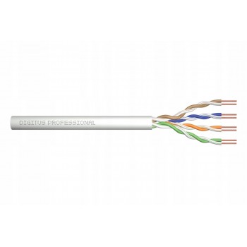 DIGITUS Installation cable cat.5e U/UTP Dca solid wire AWG 24/1 LSOH 500m grey reel