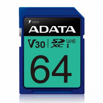 Karta pamięci SDXC PremierPro 64GB UHS-I U3 V30 100/80 MB/s