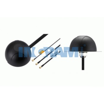 3-in-1 GPS-GLONASS & two cellular (3G/4G/LTE) Screw mount antenna with 3M cables