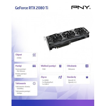 Karta graficzna GeForce RTX 2080 Ti 11GB VCG2080T11TFMPB-O