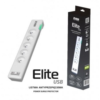 Listwa antyprzepięciowa ELITE USB