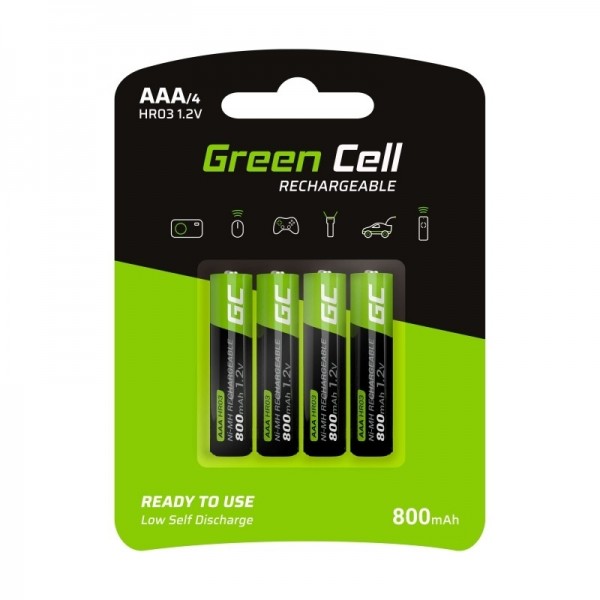 Baterie Akumulatorki Paluszki 4x AAA HR03 800mAh Baterie Akumulatorki Paluszki 4x AAA HR03 800mAh