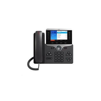 Cisco CP-8861-3PCC-K9, VoIP telefon, 10line, 2x10/100/1000, 5" displej, Wi-Fi, Bluetooth, 2xUSB, PoE