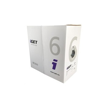 iGet CAT6 UTP PVC Eca Síťový kabel 305m/box