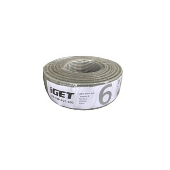 iGet CAT6 UTP PVC Eca Síťový kabel 100m/role
