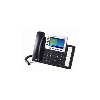 Grandstream GXP2160 [VoIP telefon - 6xSIP účet, HD audio, 5prog.tl. + 24 předvoleb, bluetooth, EHS,barevný LCD,2x GLAN]