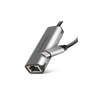 AXAGON ADE-25RC USB-C 3.2 Gen 1 - karta sieciowa 2.5 Gigabit Ethernet, Realtek 8156, automatyczna instalacja, szara