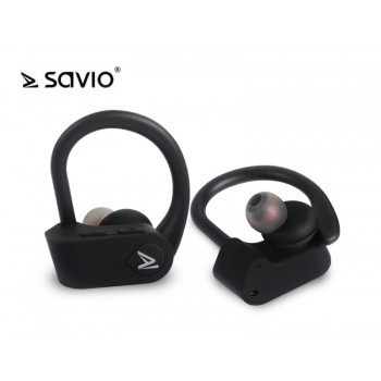 Słuchawki bezprzewodowe Savio TWS-03 Bluetooth 5.0 z mikrofonem, sportowe