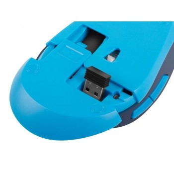 Mysz bezprzewodowa Siskin 2400DPI niebieska z cichym klikiem