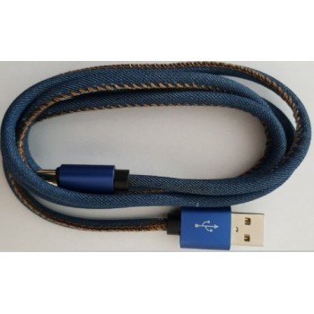 Kabel Micro USB premium jeans 1 m
