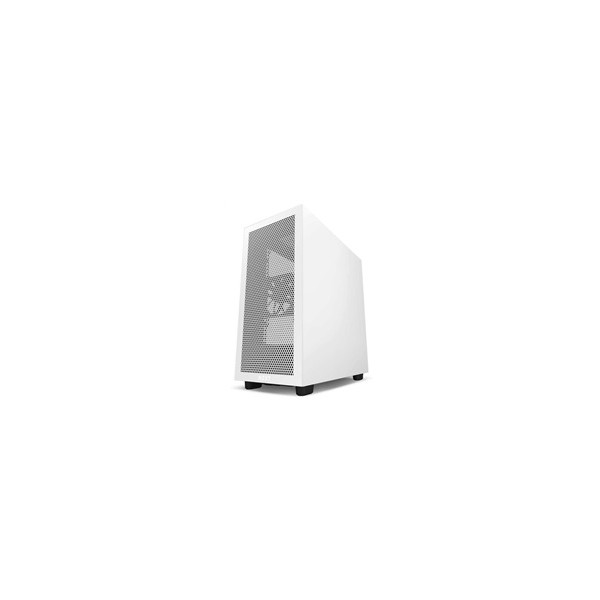 NZXT skříň H7 Flow edition / ATX / 2x120 mm fan / USB-C / 2x USB / prosklená bočnice / mesh panel / bíločerná NZXT skříň H7 Flow edition / ATX / 2x120 mm fan / USB-C / 2x USB / prosklená bočnice / mesh panel / bíločerná
