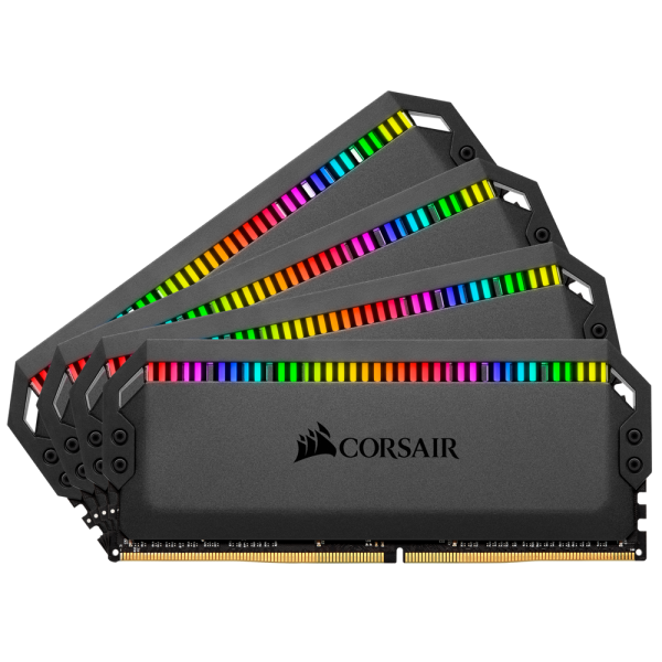 CORSAIR Dominator Platinum RGB - DDR4 - 32 GB: 4 x 8 GB - DIMM 288-PIN - ungepuffert CORSAIR Dominator Platinum RGB - DDR4 - 32 GB: 4 x 8 GB - DIMM 288-PIN - ungepuffert