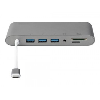DIGITUS DA-70875 - Dockingstation - USB-C - VGA, HDMI, Mini DP