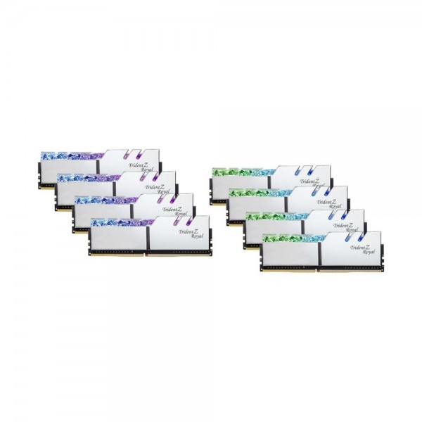 G.Skill Trident Z Royal Series RAM - 256 GB (8 x 32 GB Kit) - DDR4 3200 UDIMM CL14 G.Skill Trident Z Royal Series RAM - 256 GB (8 x 32 GB Kit) - DDR4 3200 UDIMM CL14