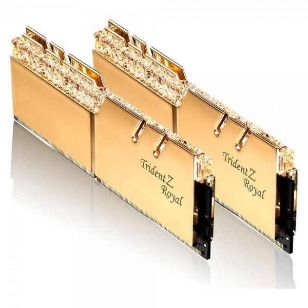 G.Skill Trident Z Royal Series RAM - 16 GB (2 x 8 GB Kit) - DDR4 4400 UDIMM CL18 G.Skill Trident Z Royal Series RAM - 16 GB (2 x 8 GB Kit) - DDR4 4400 UDIMM CL18