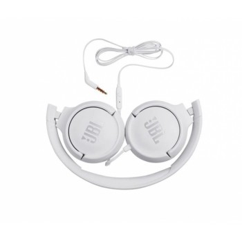Słuchawki JBL Tune 500 (białe, nauszne, z wbudowanym mikrofonem)