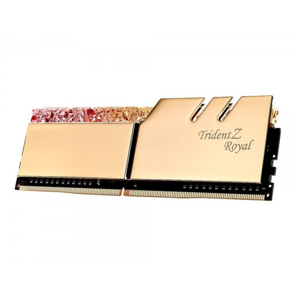 G.Skill Trident Z Royal Series - DDR4 - Kit - 64 GB: 4 x 16 GB - DIMM 288-PIN - 3000 MHz / PC4-24000 - ungepuffert G.Skill Trident Z Royal Series - DDR4 - Kit - 64 GB: 4 x 16 GB - DIMM 288-PIN - 3000 MHz / PC4-24000 - ungepuffert