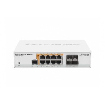 MikroTik CRS112-8P-4S-IN RouterOS L5 802.3af/at PoE Switch 8xRJ45 GbE, 4xSFP