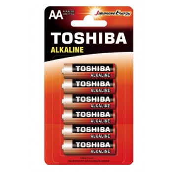 Baterie Toshiba RED ALKALINE LR6GCA BP-6C LR6 PROMOPACK 4+2