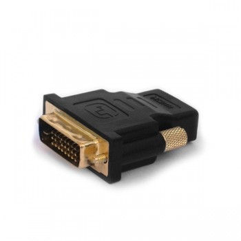 Adapter HDMI AF - DVI-D M 24+1 Savio CL-21 wielopak 10 szt., złote kontakty