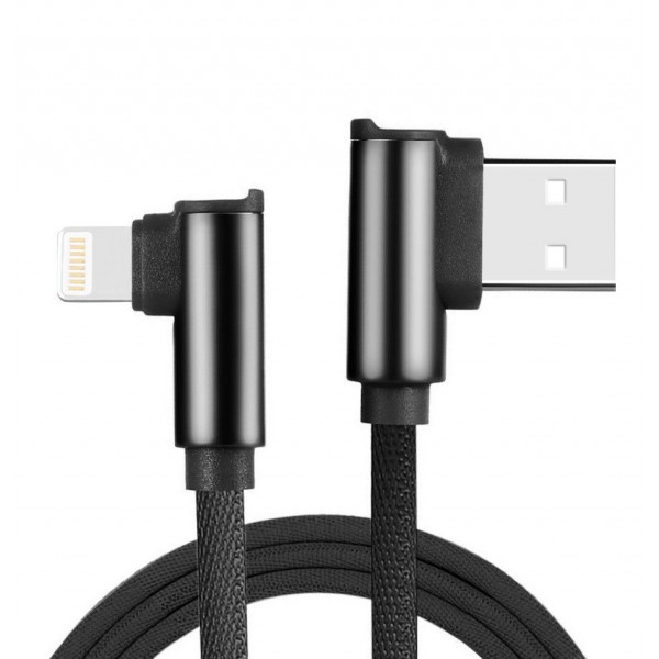 CHOETECH KABEL USB A- LIGHTNING 90° 1.2M NON-MFI NYLONOWY IP007 CHOETECH KABEL USB A- LIGHTNING 90° 1.2M NON-MFI NYLONOWY IP007