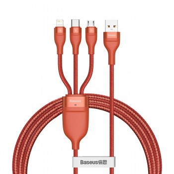 BASEUS KABEL USB 3W1 USB-C/MICRO USB/LIGHTNING FLA