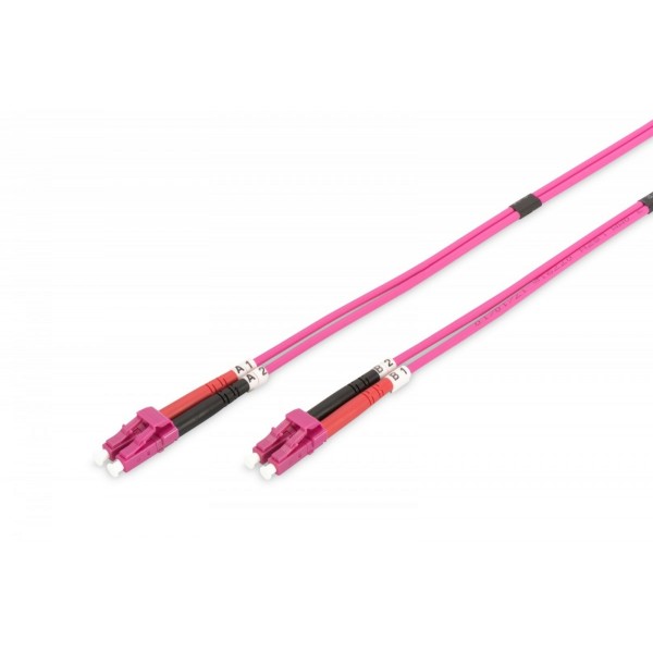 Patch cord światłowodowy FO LC-LC MM 50/125 OM4 duplex LSOH 10m Patch cord światłowodowy FO LC-LC MM 50/125 OM4 duplex LSOH 10m