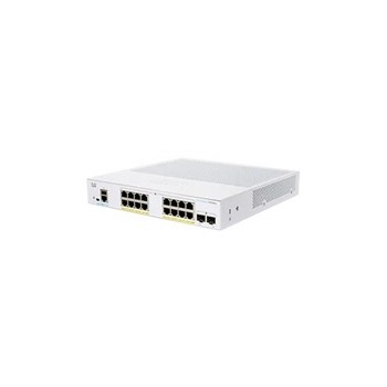 Cisco switch CBS250-16P-2G-UK, 16xGbE RJ45, 2xSFP, fanless, PoE+, 120W - REFRESH