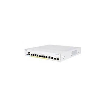 Cisco switch CBS350-8P-2G-UK, 8xGbE RJ45, 2xGbE RJ45/SFP, fanless, PoE+, 67W - REFRESH