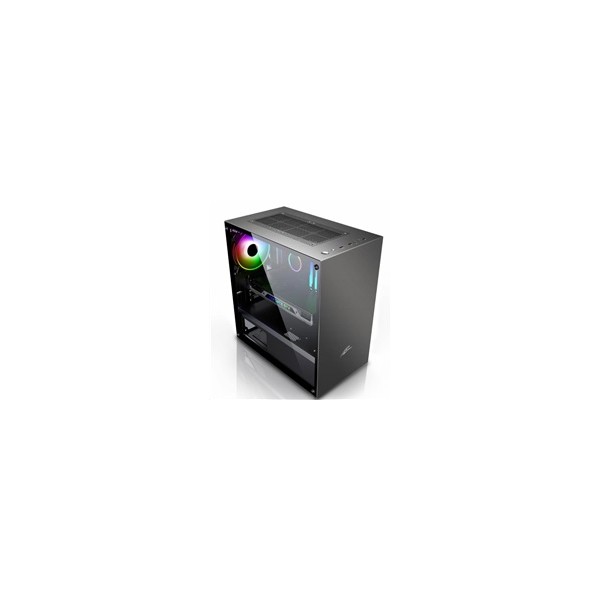 EVOLVEO M4, case mATX, 1x120mm PWM ventilátor, průhledná bočnice, černá EVOLVEO M4, case mATX, 1x120mm PWM ventilátor, průhledná bočnice, černá