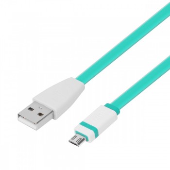 Kabel USB-Micro USB 1m. zielony