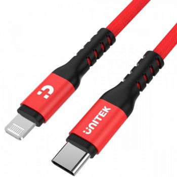 Kabel USB Typ-C - Lightning C14060RD 1,0m, M/M, MFI