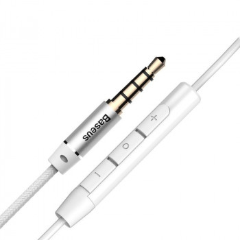 Słuchawki z mikrofonem Baseus NGH06-0S (kolor srebrny)
