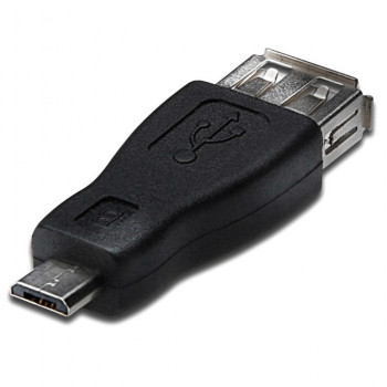 Adapter Akyga AK-AD-08 (USB F - Micro USB M, kolor czarny)