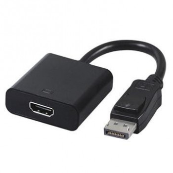 Adapter GEMBIRD A-DPM-HDMIF-002 (DisplayPort M - HDMI F, 0,10m, kolor czarny)