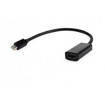 Adapter GEMBIRD A-MDPM-HDMIF-02 (Mini DisplayPort M - HDMI F, 0,15m, kolor czarny)