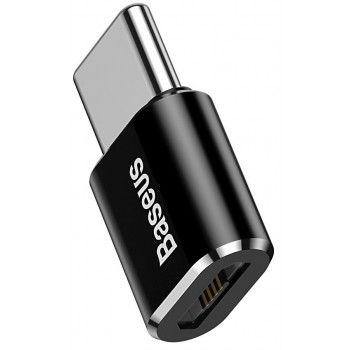 Adapter Baseus CAMOTG-01 (Micro USB - USB typu C , kolor czarny)